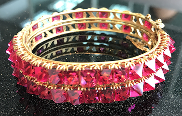 Antique Red Spinel Bangle sold at Christie’s and still available at Yavorskyy