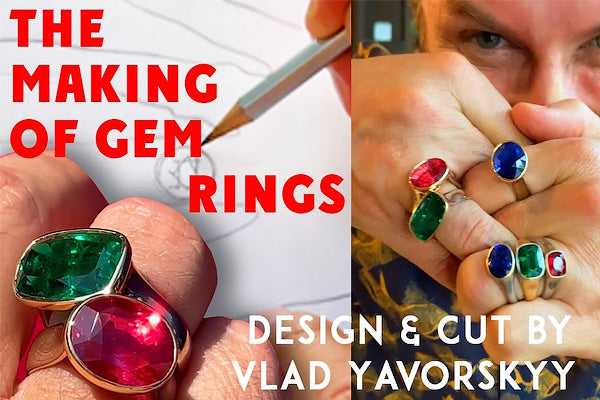 The making of #Yavorskyy Men’s Rings: EMERALD, SAPPHIRE, SPINEL 15-20 carat 💎
