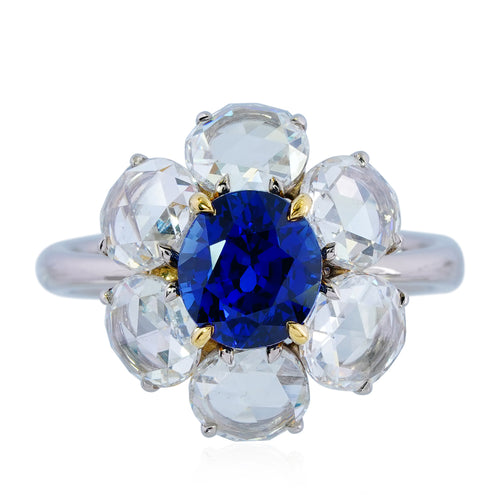 Blue Sapphire and Diamond Ring – IVY New York