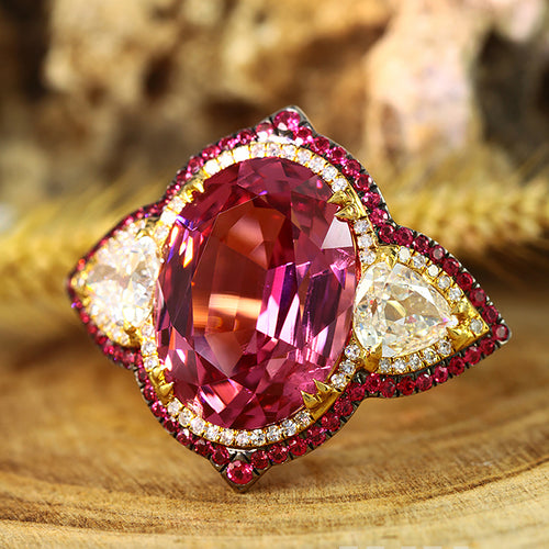 Pink on sale spinel ring