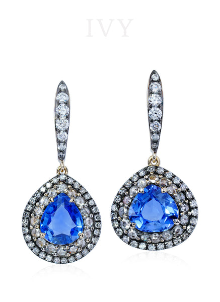 blue gemstone earrings