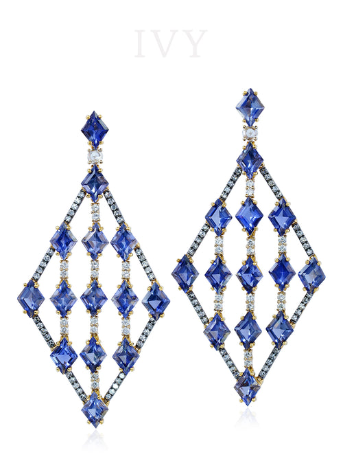 Iolite Kite Earrings