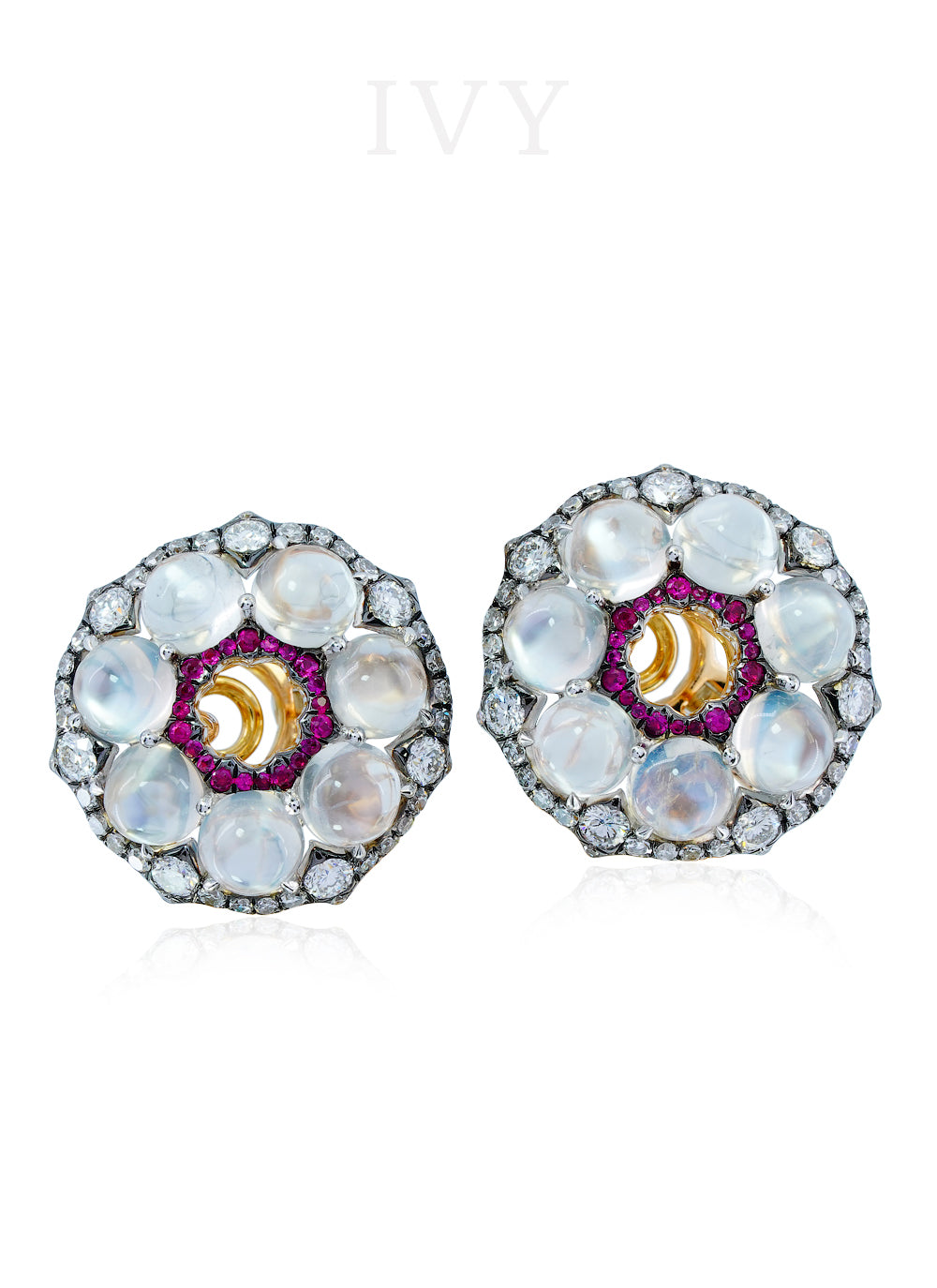 Moonstone Wreath Earrings