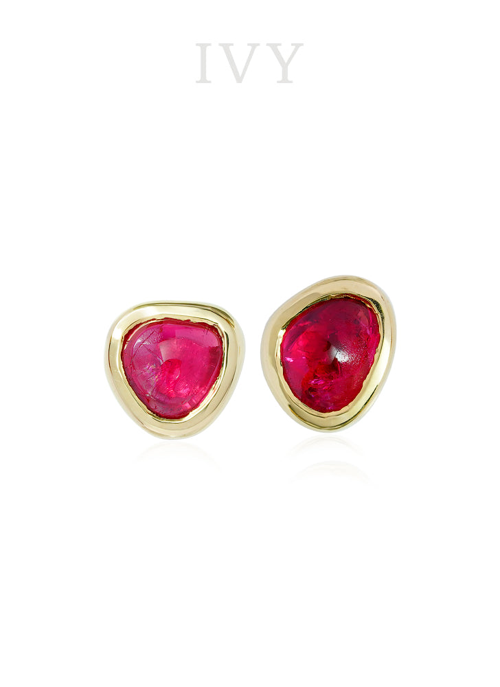 Red Spinel Earrings