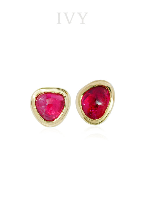 Red Spinel Earrings