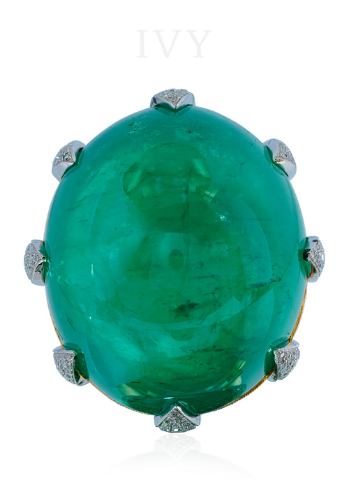 The Globe Emerald and Diamond Ring