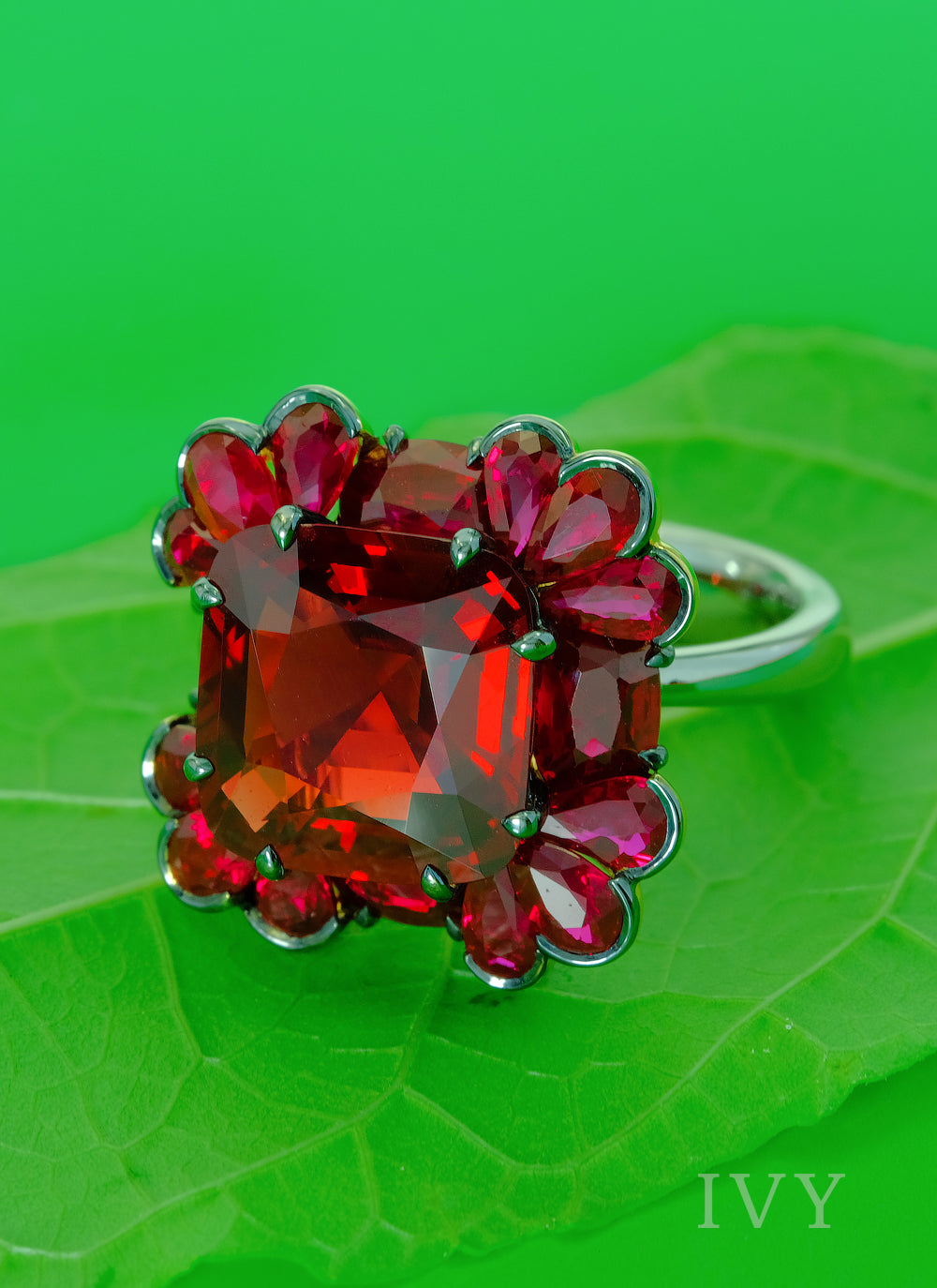 Red Spinel Petal Combination