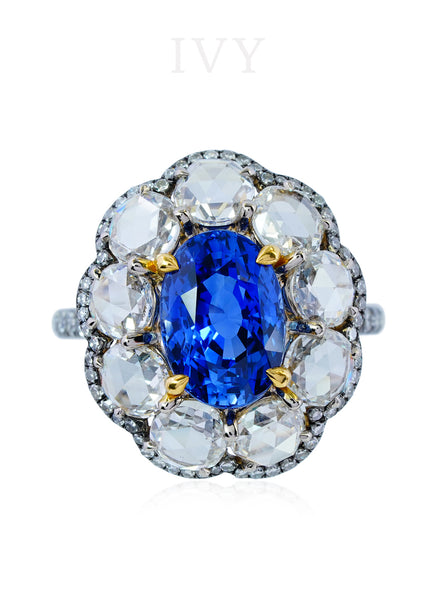Sapphire and Diamond Ring