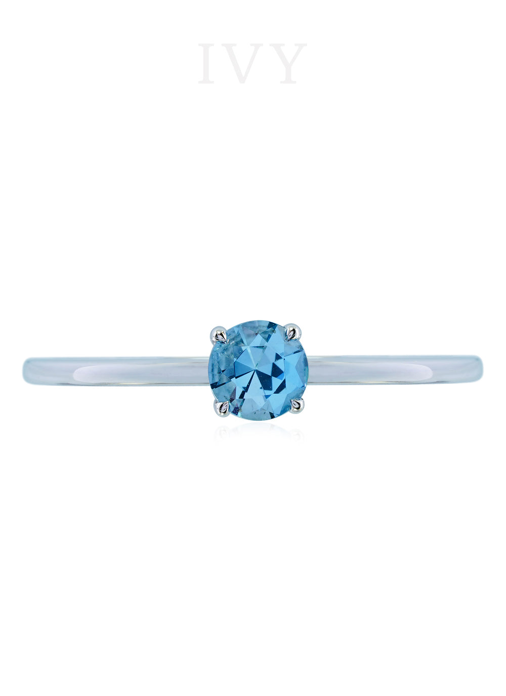 Solo Ring with Aquamarine