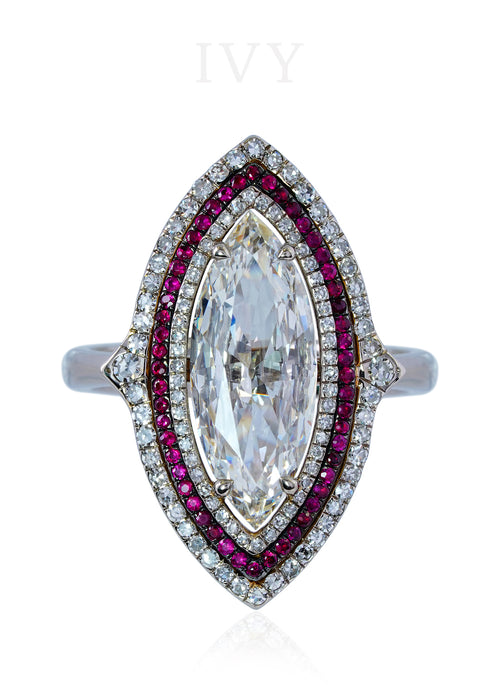 La Grande Marchesa Ring with Rubies and Diamonds