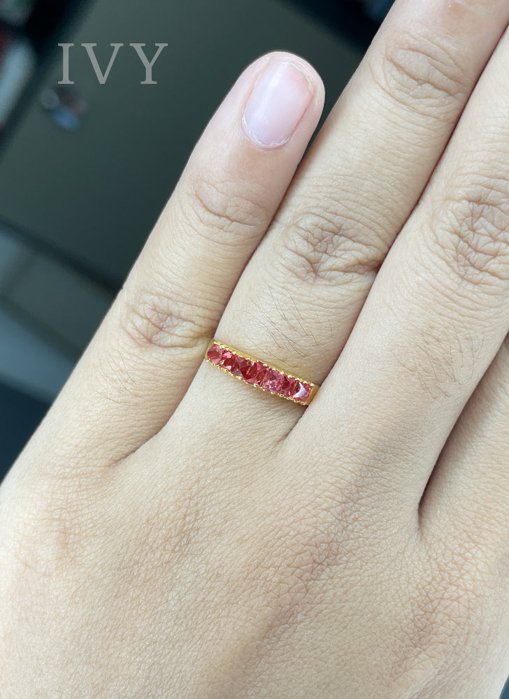 Red Spinel Ring