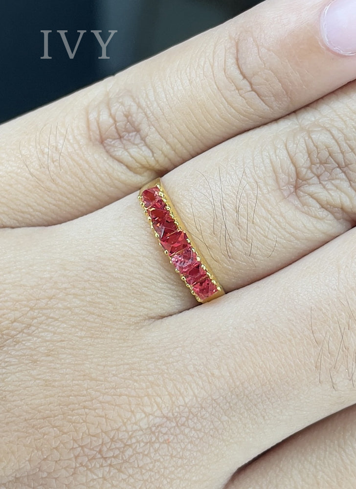 Red Spinel Ring
