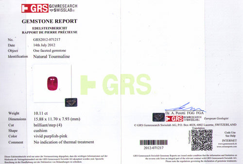 L'amoureuse Earrings with Rubellite, Indigo Tourmaline and Diamond