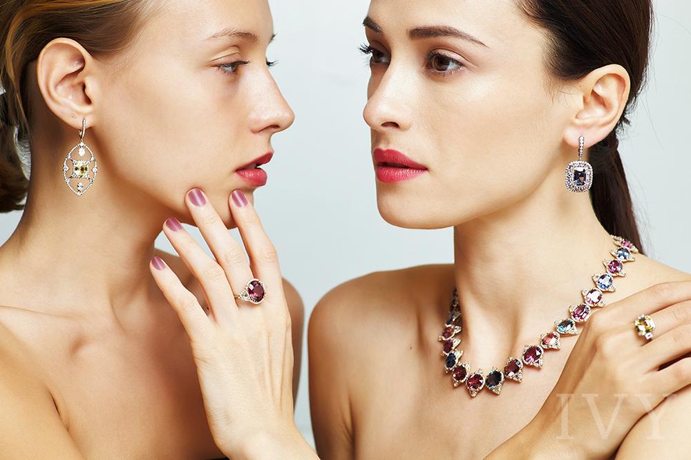 two women in precious jewelery