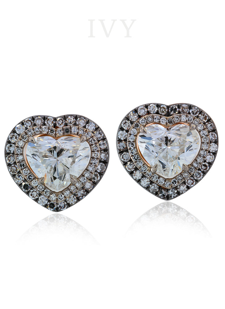 Diamond hearts Earrings