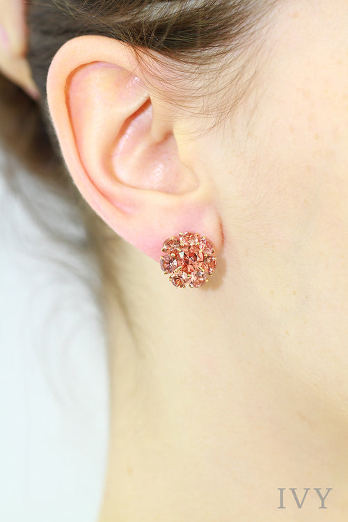 Malaia Garnet Full Circle Earrings