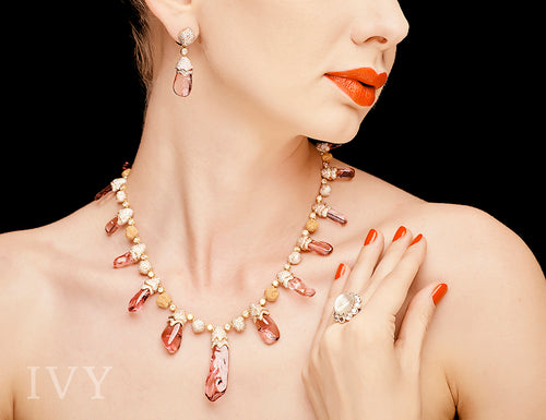 Marco Polo Spinel Crystal Necklace