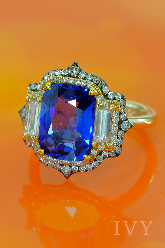 Blue Sapphire Unheated Ring