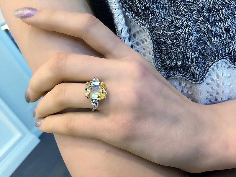 yellow sapphire ring