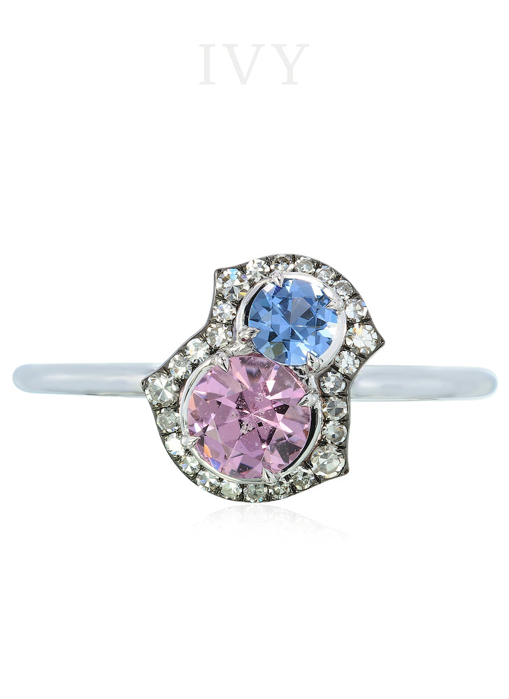 Pupetta Ring in Blue and lavender